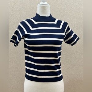 Women’s Ralph Lauren size, medium, blue and white blouse